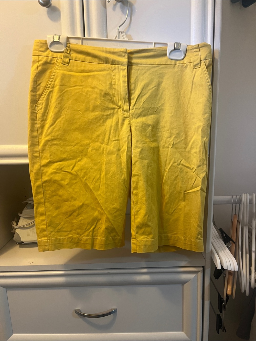 Women’s Yellow Bermuda Shorts - Classic Summer Fit